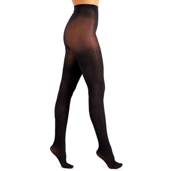 INC International Concepts Accessories - INC International Concepts Womens Size S/M Crocodile Animal Print Tights Black